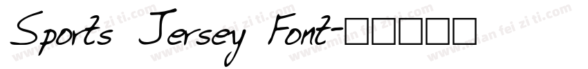 Sports Jersey Font字体转换